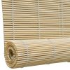 Natural Bamboo Roller Blinds 47.2"x86.6"