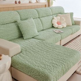 All-inclusive Seersucker Stretch Sofa Cover (Option: Mint Green-Plus Size Single)