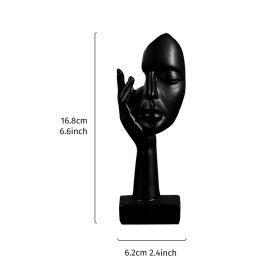 1pc Creative Abstract Character Action Decoration Ornament; Home Decoration Crafts (style: Black D)