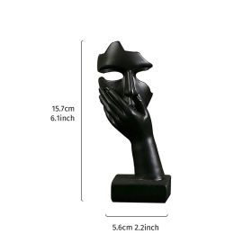 1pc Creative Abstract Character Action Decoration Ornament; Home Decoration Crafts (style: Black B)