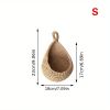 1pc Wall Hanging Basket; Bohemian Style Woven Basket; Creative Teardrop Shape Suitable For Vegetables And Fruits; Kitchen Storage Basket