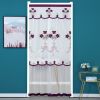 Double Yarn Door Curtain Anti-mosquito Flowers Embroidery Mute Bedroom Living Room Bathroom Universal Partition Home Decoration