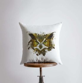 Horn Owl | Owl Gifts | Bird | Brid Prints | Bird Decor | Accent Pillow Covers | Throw Pillow Covers | Pillow | Room Decor | Bedroom Decor (Dimensions: 20x20)