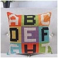 ABC Of Love Cushion Covers (Color: ABC OF LOVE PIXELS)