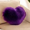 1pc Boho Love Heart Plush Throw Pillow - Fluffy Luxury Cushion for Couch, Sofa, Bed - Detachable and Machine Washable Home Decor