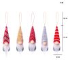 5pcs Christmas Tree Ornaments Set Swedish Gnomes Plush Doll Hanging Decor