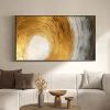 Hand Painted Oil Painting Abstract Gold Texture Oil Painting on Canvas Original Minimalist Art Golden Decor Custom Painting Living Room Home Decor