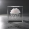 Moon; Cloud; 3D Cube Engraved Crystal Craft Ornaments; Desktop Bedroom Decorations; Creative Birthday Gifts