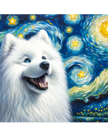 Dogs Cushion Cover (Option: 45x45cm-Samoyed)