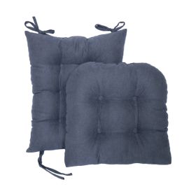 Rocking Chair Cushion 2-piece Set Rocking Chair (Option: Dark Gray-2pcs set)